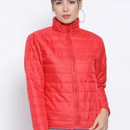 Oxolloxo Women Red Solid Jacket-image-98