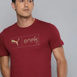 one8 x PUMA Brand Logo Printed Pure Cotton Slim Fit T-shirt-picture-23