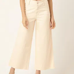 Madame Women Wide Leg High-Rise Stretchable Jeans-picture-14