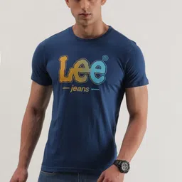 Lee Typography Printed Slim Fit Cotton T-shirt-picture-43