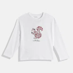 Mango Kids Girls Pure Cotton Printed Sustainable T-shirt-picture-34