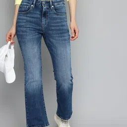 Levis Women 725 Slim Bootcut High-Rise Heavy Fade Stretchable Jeans-image-65