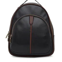 GEPACK by BagsRUs Women Black & Brown Solid Backpack-picture-18