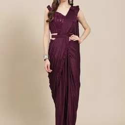 Grancy Woman Sequinned Ready to Wear Saree-picture-33