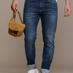Calvin Klein Jeans Men Slim Fit Light Fade Stretchable Mid-Rise Jeans-picture-1