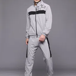HRX by Hrithik Roshan Brand Logo Printed Rapid-Dry Running Zip-Up Tracksuit-picture-28