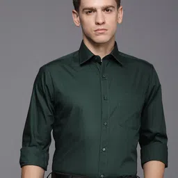 Raymond Solid Pure Cotton Slim Fit Formal Shirt-image-40