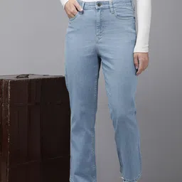 The Roadster Life Co. Women Straight Fit Mid-Rise Stretchable Jeans-image-47