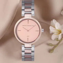 French Connection Women Pink Dial Bracelet Style Straps Analogue Watch FC138SRGM-picture-10