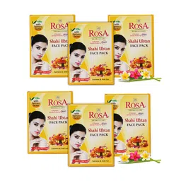 ROSA Pack Of 6 Herbal Care Shahi Ubtan Face Pack With Besan & Rose - 25g-picture-39