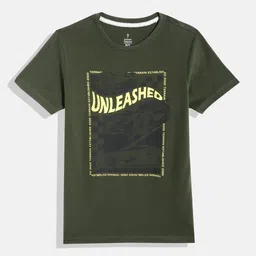 Indian Terrain Boys Typography Printed Pure Cotton T-shirt-picture-53