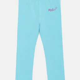 METRO KIDS COMPANY Girls Blue Solid Ankle Length Leggings-picture-57