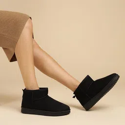 Truffle Collection Women Casual Kitten-Heeled Winter Boots-image-59