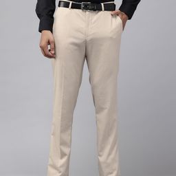 Blackberrys Men Textured Slim Fit Low-Rise Formal Trousers-picture-25