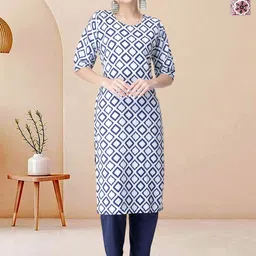 Moda Rapido Pack of 2 Printed Straight Kurta with Trousers-picture-23