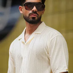 Maniac Textured Comfort Oversized Cotton Casual Shirt-image-40