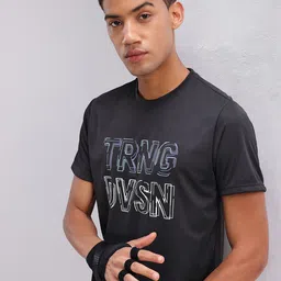 HRX by Hrithik Roshan Typography Print Rapid-Dry Training T-shirt-picture-23