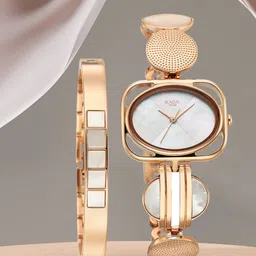 Titan Women Bracelet Style Metal Straps Analogue Watch 95225WM01F-picture-12