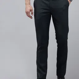 Arrow Original Men Textured Checked Tapered Fit Trousers-picture-22