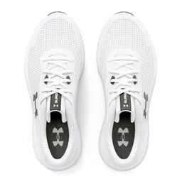 UNDER ARMOUR Men White Woven Design Surge 3 Running Shoes image 4