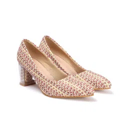 Mast & Harbour Women Pointed Toe Party Block Mules image 5