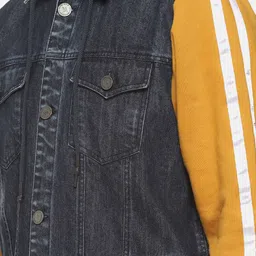 Campus Sutra Men Charcoal Solid Jacket image 4