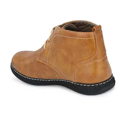 John Karsun Men Tan Brown Solid Regular Boots image 4