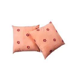 Contrast Living Set Of 2 Pink & Red Floral Printed Square Cushion Covers image 2
