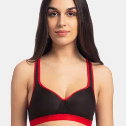 KOMLI Pack Of 2 Colourblocked Non-Wired Lightly Padded Push-Up Bras K-9411-2PC-BLK-30B image 4