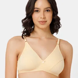 intimacy LINGERIE Pack of 3 Medium Coverage Cotton Plunge Bra with All Day Comfort image 5