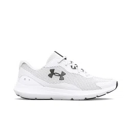 UNDER ARMOUR Men White Woven Design Surge 3 Running Shoes image 2