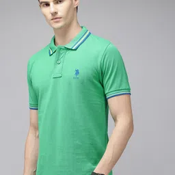 U.S. Polo Assn. Polo Collar Pure Cotton Slim Fit T-shirt image 3