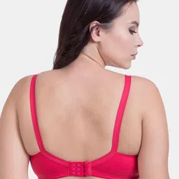 Rajnie Women Coral Solid Pack Of 2 Non Padded Cotton Everyday Bra RJ-667-2PC-CRL36B image 3