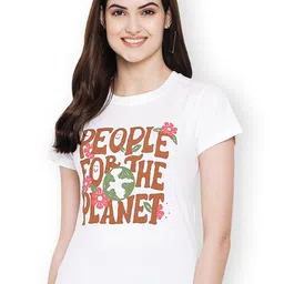 Fabflee Women Multicoloured 3 Printed T-shirt image 5