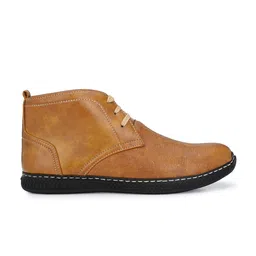 John Karsun Men Tan Brown Solid Regular Boots image 2
