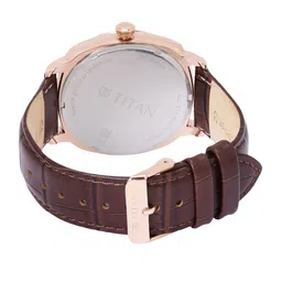 Titan Men Classique Leather Analogue Watch 90189WL01-Blue image 3