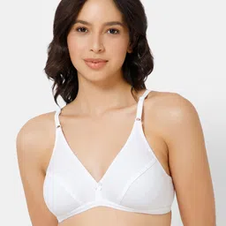intimacy LINGERIE Pack of 3 Medium Coverage Cotton Plunge Bra with All Day Comfort image 2