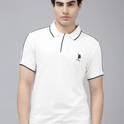 U.S. Polo Assn. Pure Cotton Slim Fit Polo Collar T-shirt image 4