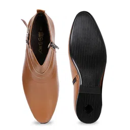 Bxxy Men Hidden Elevator Buckle Detailed Formal Boots image 3