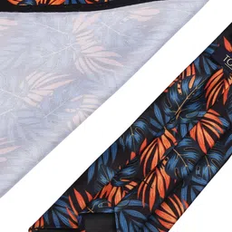 Tossido Men Blue & Orange Printed Accessory Gift Set image 3