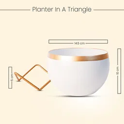 Nymph Reva Home 2 Pieces White Indoor Flower Pots image 4