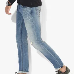 calvin klein jeans Blue Washed Skinny Fit Jeans image 4