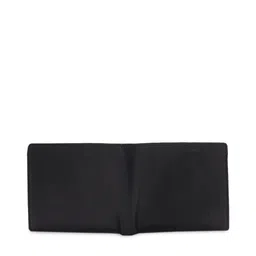 Kara Men Black Textured Two Fold Leather Wallet image 4