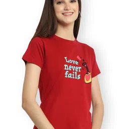 Fabflee Women Multicoloured 3 Printed T-shirt image 2