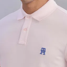 Tommy Hilfiger Men Solid Polo Collar T-shirt image 2