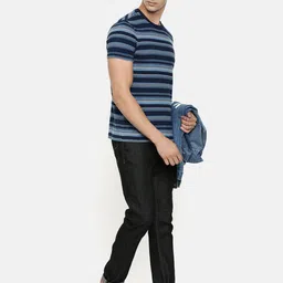 U.S. Polo Assn. Denim Co. Men Black Brandon Slim Tapered Fit Mid-Rise Clean Look Sustainable Jeans image 4
