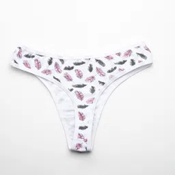 Leading Lady Pack Of 3 Printed Thongs Briefs image 4