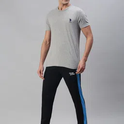 U.S. Polo Assn. Men Navy Blue Printed Lounge Pants image 2