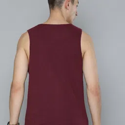 HERE&NOW Men Solid Pure Cotton T-shirt image 2