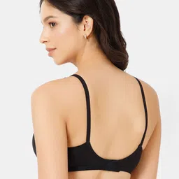 intimacy LINGERIE Pack of 3 Medium Coverage Cotton Plunge Bra with All Day Comfort image 4